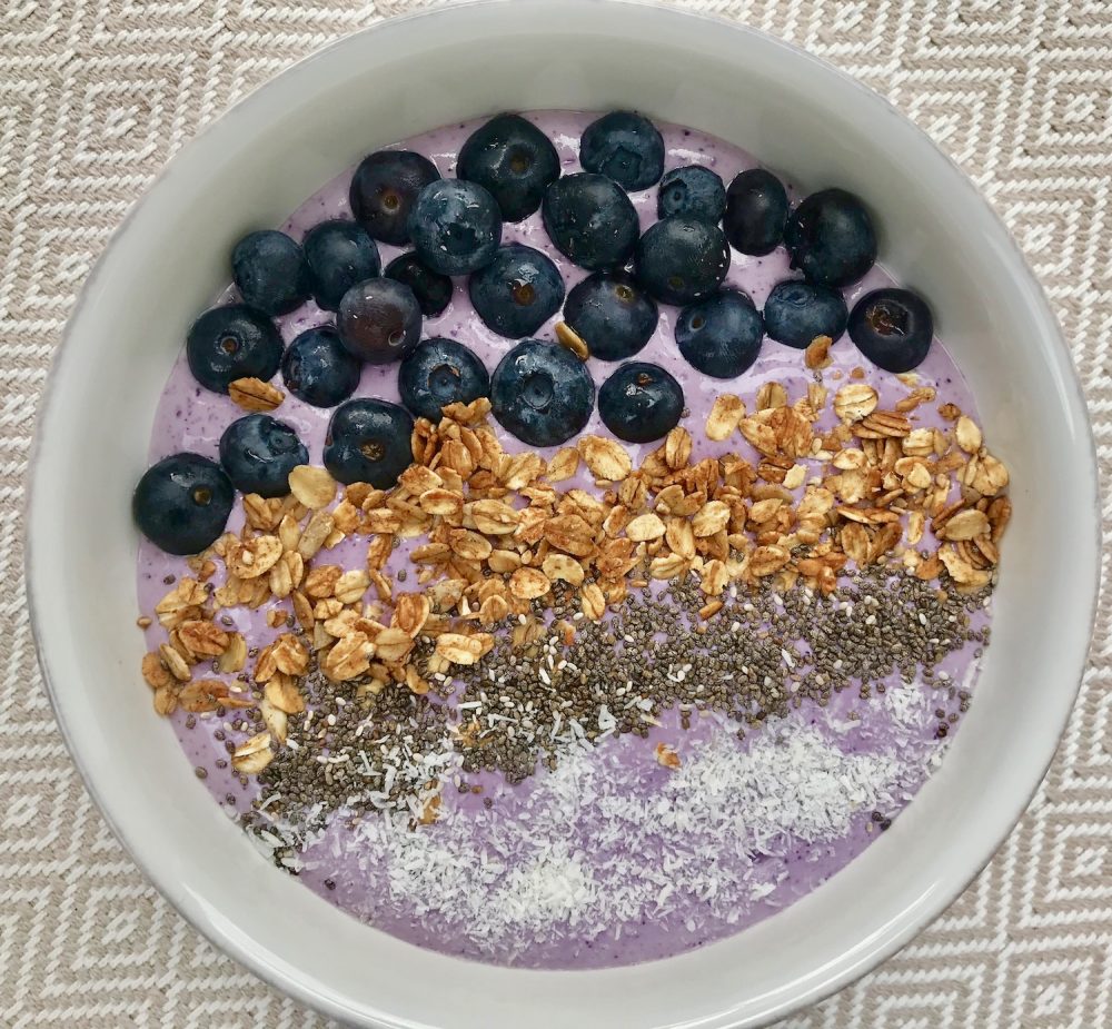 Blueberry Cheesecake Smoothie Bowl - Nutrition Awareness